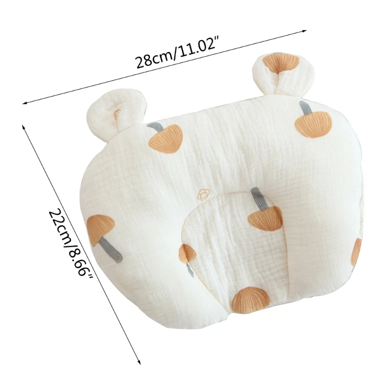 67JC almohada de algodón para bebé, cómoda y duradera para una experiencia de sueño cómoda, regalo