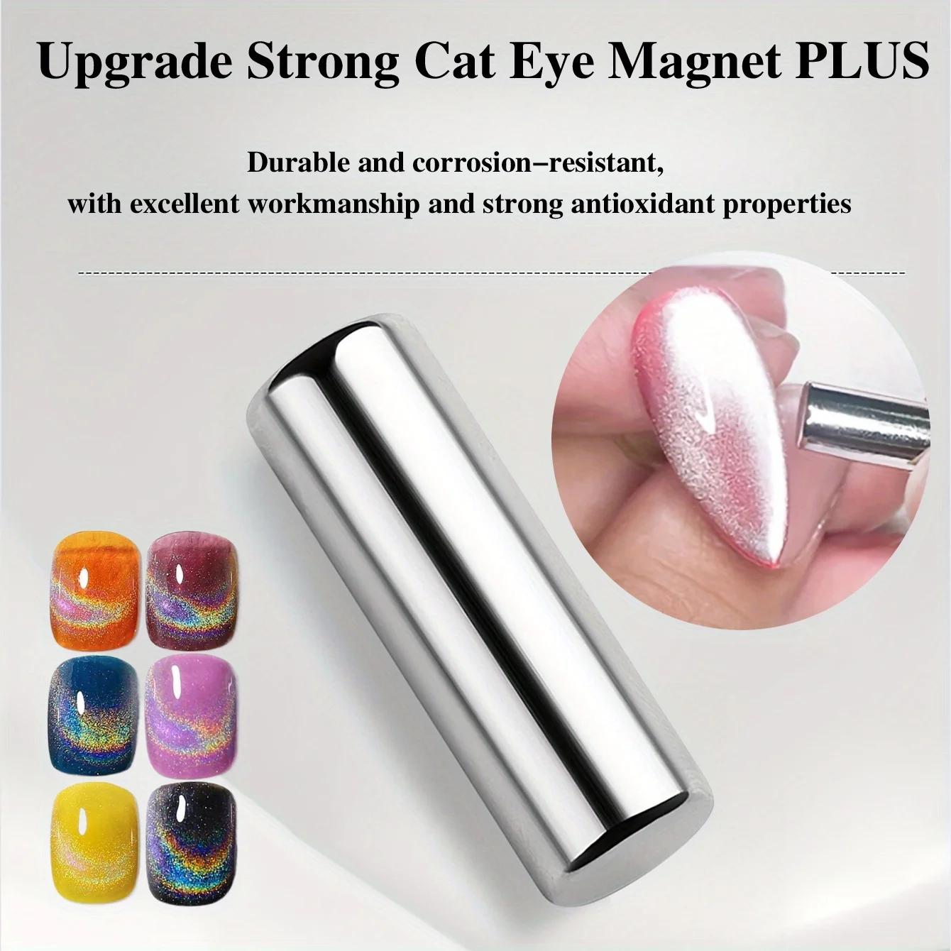 3x0.7cm Okrągły żel do paznokci Cat Eye Magnetyczny długopis do żelu polskiego 3D Cat Eye Malowanie paznokci Mocny magnes Stick Manicure Narzędzia DIY
