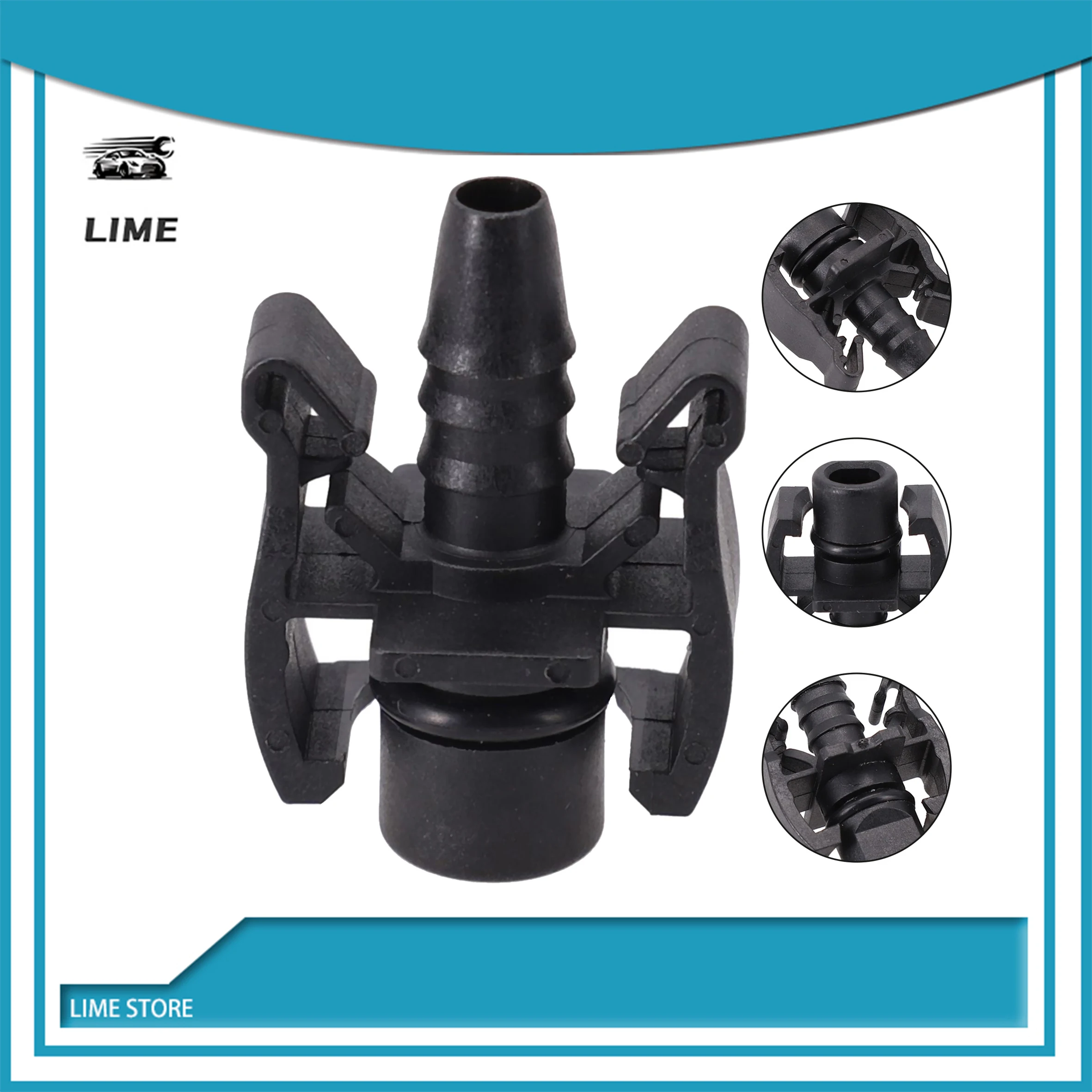 Protector de conector de manguera de retorno de tanque de expansión, conector de tubo de retorno de hervidor de coche, fácil instalación, pieza duradera impermeable, 1 ud.