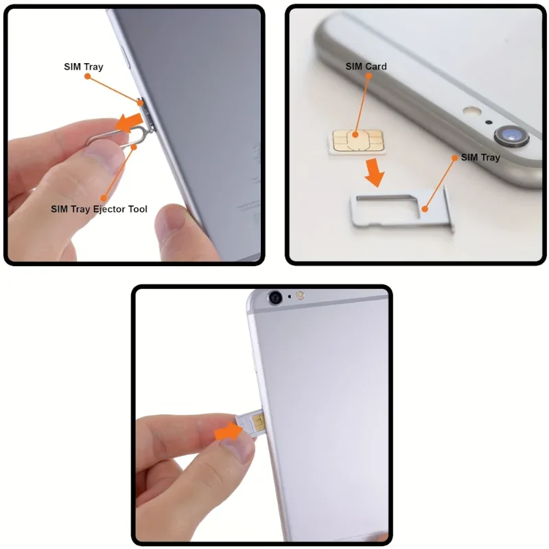 100PCS Universal SIM Card Cleaning NeedleTray Eject Pin Ejector Removal Tool
