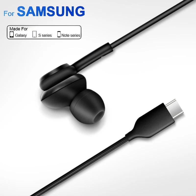 Originele Type C Bedrade Oortelefoon Voor Samsung Galaxy S23 S21 S22 Ultra Plus 3.5mm Oordopjes Hoofdtelefoon A54 A34 A53 a53 Accessoires