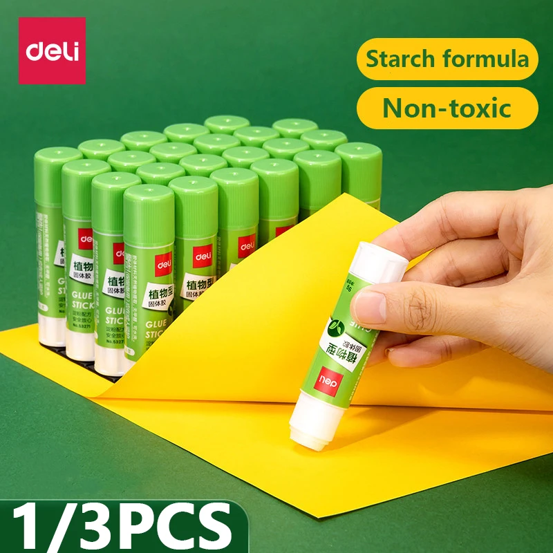 Deli – bâton de colle forte 9/21g, fabriqué à la main, Non toxique, liaison Extra forte, séchage rapide, parfait pour les étudiants, utilisation au bureau, haute qualité