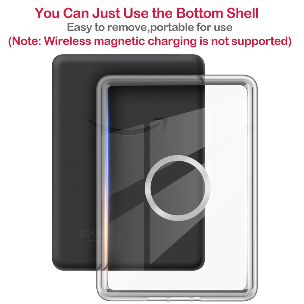 Acrylic Magnetic Bracket Case for Kindle Paperwhite Colorsoft 2024 2022 2021 10th 11th 12th Generation 6 6.8 7 Inch Cover Pouch