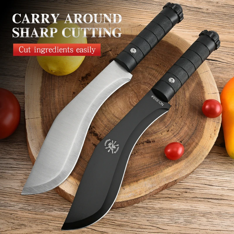 Cuchillo de cocina de acero inoxidable, cuchillo para frutas y verduras para el hogar, cuchillo forjado para carne, cuchillo para deshuesar, cuchillo para cocinar carne y barbacoa