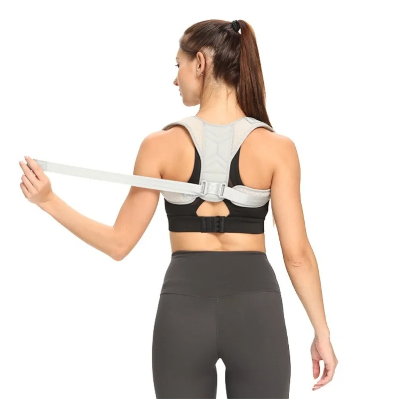 Corrector de postura de espalda y hombros, cinturón ajustable, soporte para clavícula y columna vertebral, remodela tu cuerpo, hogar, oficina, deporte, soporte superior para el cuello