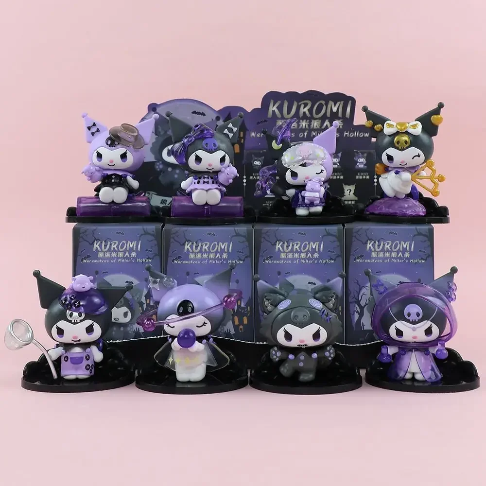 Sanrio Kuromi กล่องตาบอดมนุษย์หมาป่า Series High-Looking Action รูปตุ๊กตาอะนิเมะ Surprise กล่องน่ารักของเล่นสะสม