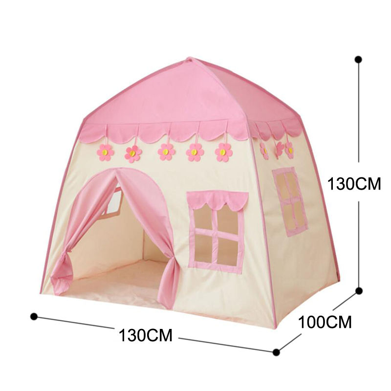 Tenda infantil para áreas internas e externas, jardim tipi, castelo de princesa, dobrável, brinquedos, sala infantil, casa, teepee, playhouse