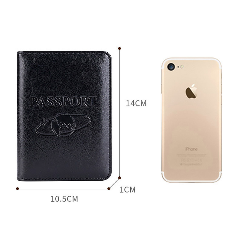 パスポートホルダー RFID ブロッキング本革パスポートカバーバッグ多機能旅行航空券レザーケース財布