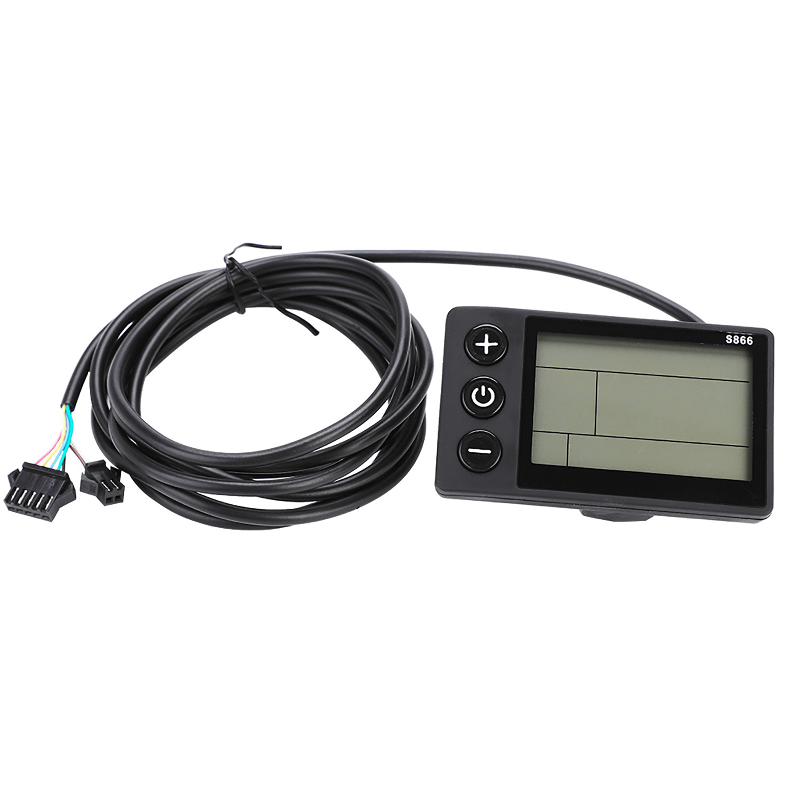 Bicicleta elétrica controlador sem escova com painel LCD, controle medidor E-scooter para 22,5 milímetros guiador, 24V a 48V, 13A