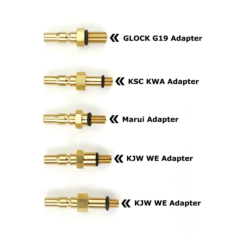 New Airsoft Adapter Set for Green Gas Canisters with Coil Hose