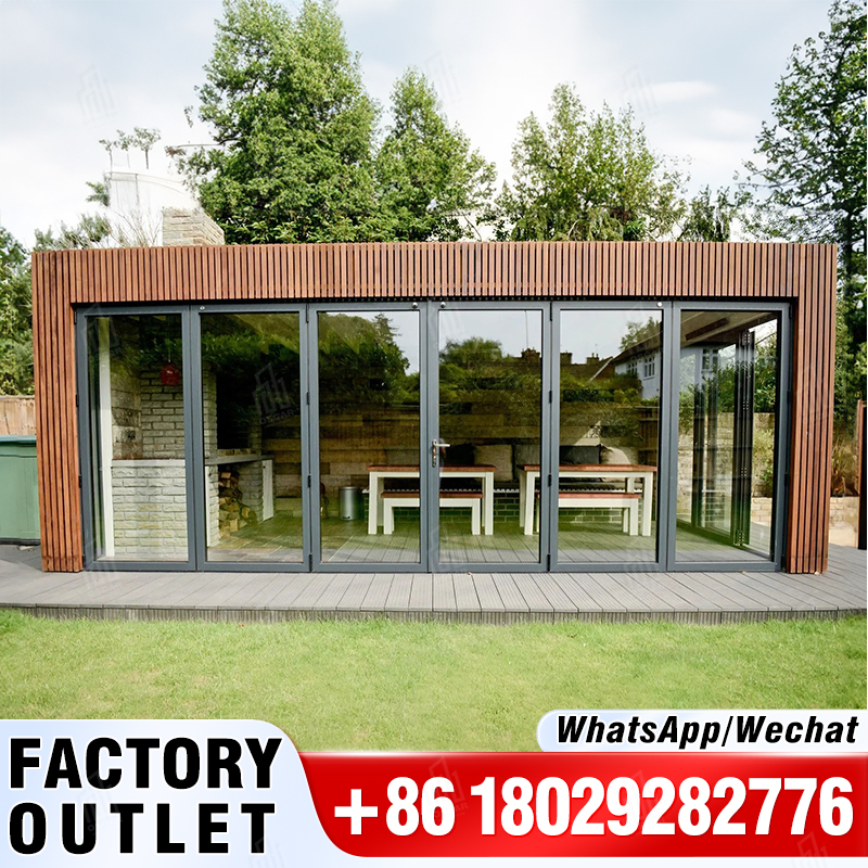 Hermosa puerta plegable blanca para sistema de seguimiento, puerta plegable de acero inoxidable 304 con extremo plano lateral automático