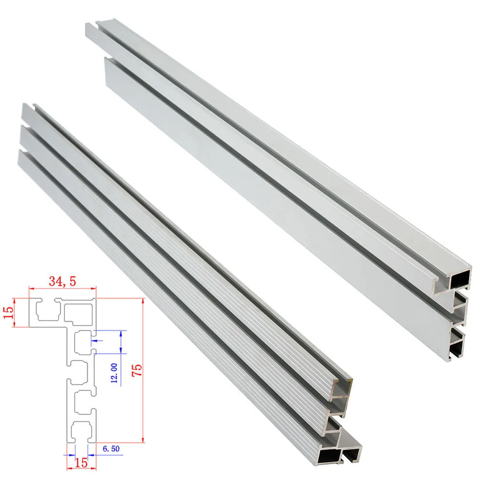 19/30/45/75Type Aluminium Alloy T-tracks Slot Miter Track Jig Miter Bar Slider Table Saw Router Table T-Slot DIY WoodworkingTool