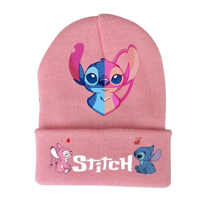 Gorra de punto de Disney, gorros tejidos acrílicos de lana, gorros de dibujos animados de Anime para niños, gorros elásticos para Otoño e Invierno, gorro, regalo de cumpleaños