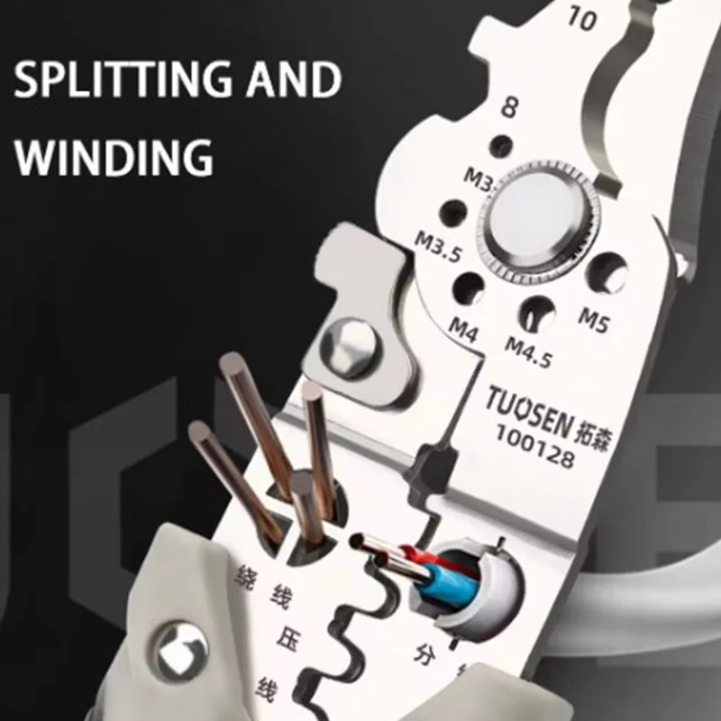 Wire Stripper Decrustation Pliers Crimper Cable Stripper Cutter Multifunctional Wire Repair Tool Pliers Hand Tools