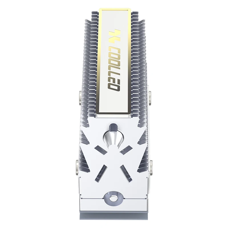 COOLLEO HR-09 M.2 2280 SSD Heatsink Fully Electroplated Reflow Welding AGHP HeatPipe 2280 NVMe SSD Cooler