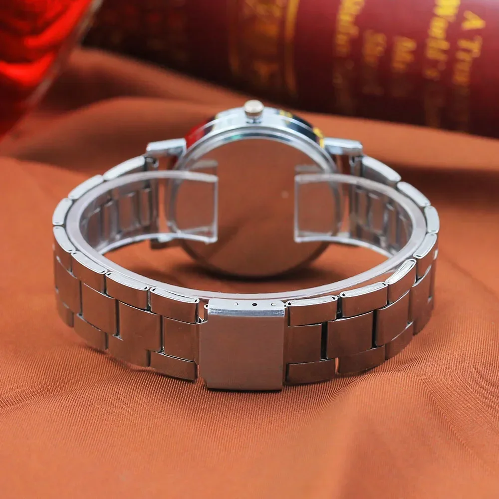 Reloj de pulsera de acero inoxidable para hombre, cronógrafo de cuarzo, de lujo, a la moda, 2024