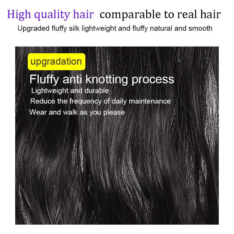 40 インチ超ロングウェーブのかかったヘアクリップヘアエクステンション合成ウィッグ女性用ウィッグパーティーのコスプレやさまざまな機会に最適