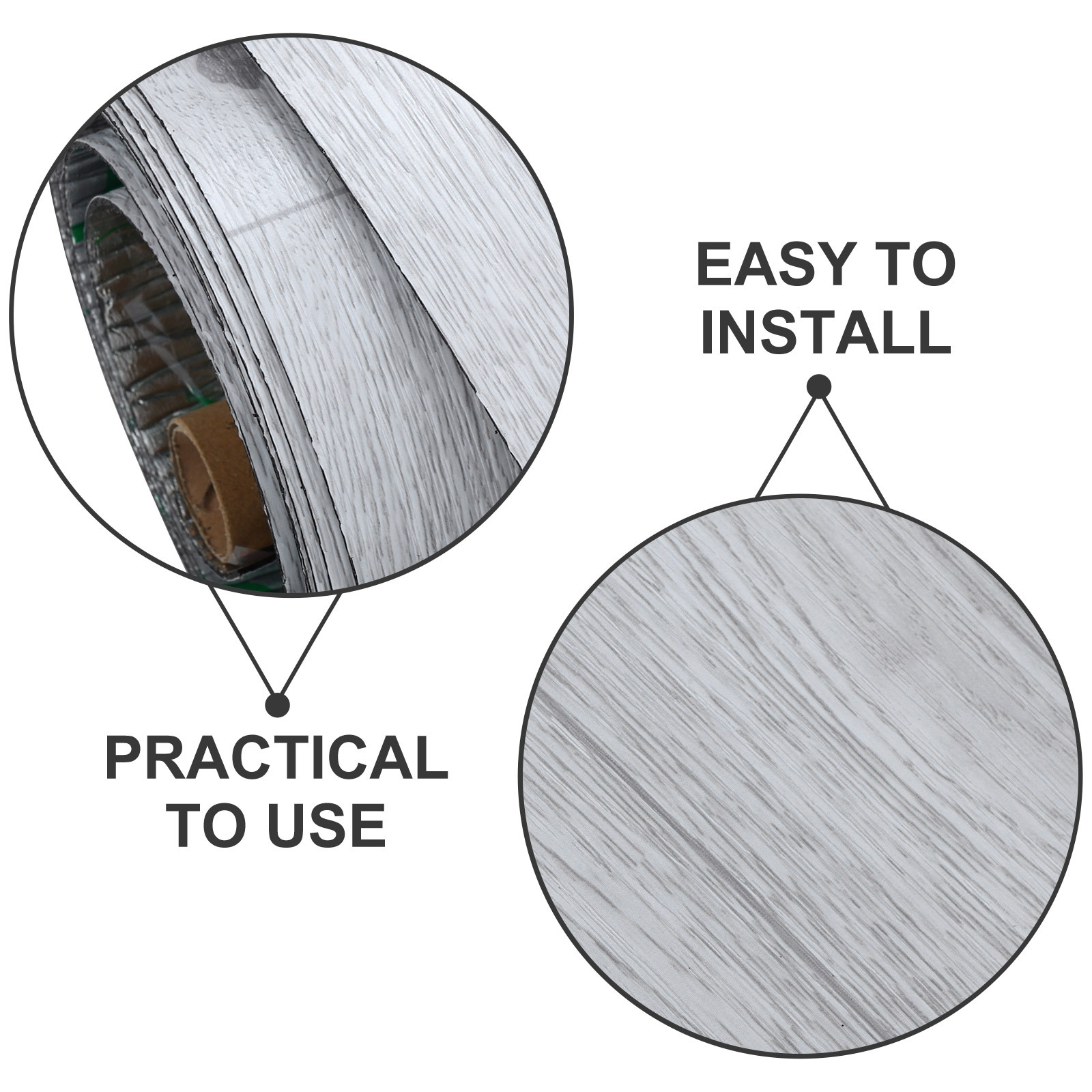 1 rolo auto-adesivo piso de pvc 2mm de espessura casca de grão de madeira vara adesivos de chão para cozinha banheiro quarto sala de estar