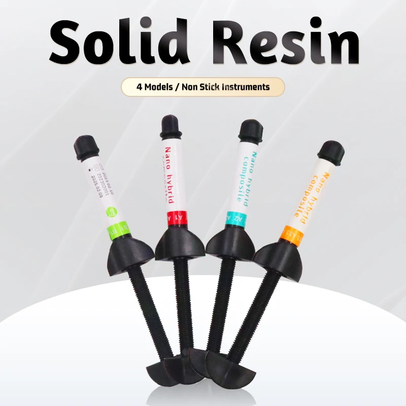 Dental Restaurierung Spritze Universal Farbe Schatten Zahnmedizin Emaille Material Ästhetik Verbund Harz Druckfestigkeit