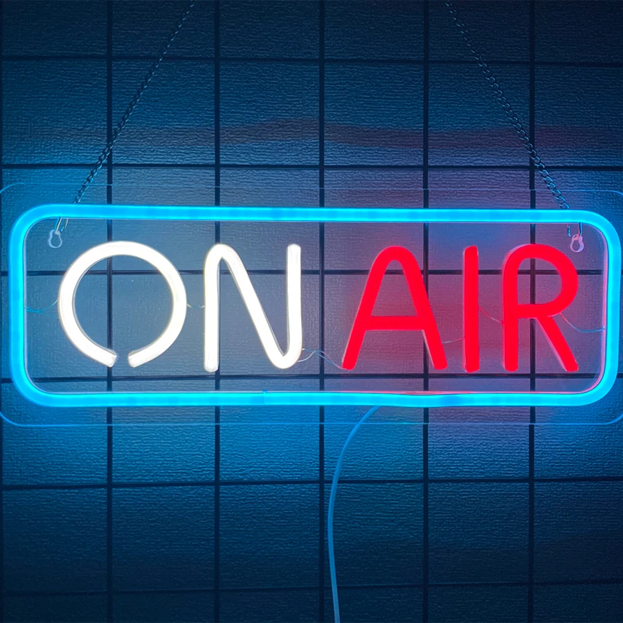 On Air Neon Sign,Led Live Recording Lightไอคอนใช้สําหรับตกแต่งห้องเกม,สตูดิโอ,บาร์และPodcast Wall Decor,USB Powered