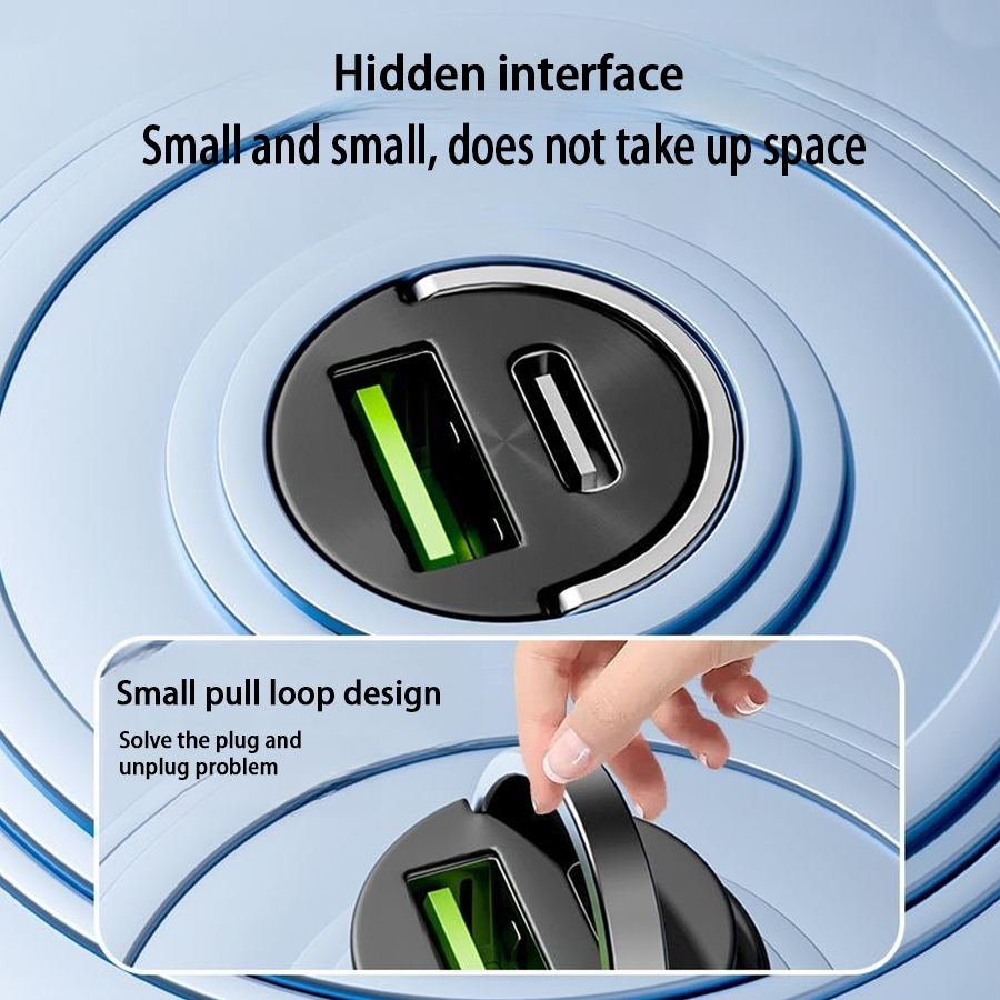 100W PD USB Car Charger Lighter Fast Charging for iPhone QC3.0 USB Type C Car Phone Charger Adapter for Xiaomi Samsung Huawei