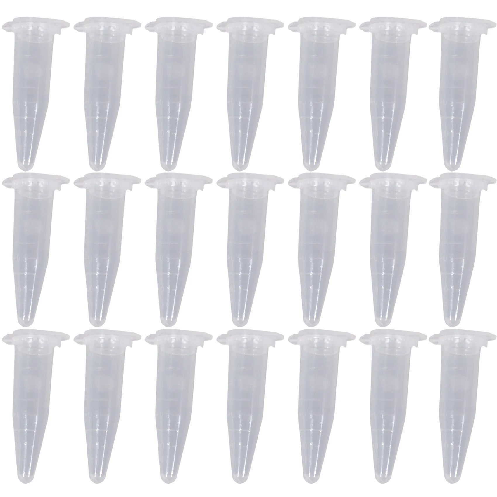 100 pz 1.5ml laboratorio Mini provetta di plastica centrifuga fiala tappo a scatto 42x11mm trasparente