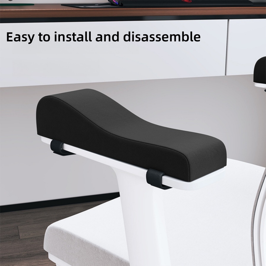 One set of office chair armrest cushions and memory foam elbow pillows, designed to relieve forearm pressure, washable