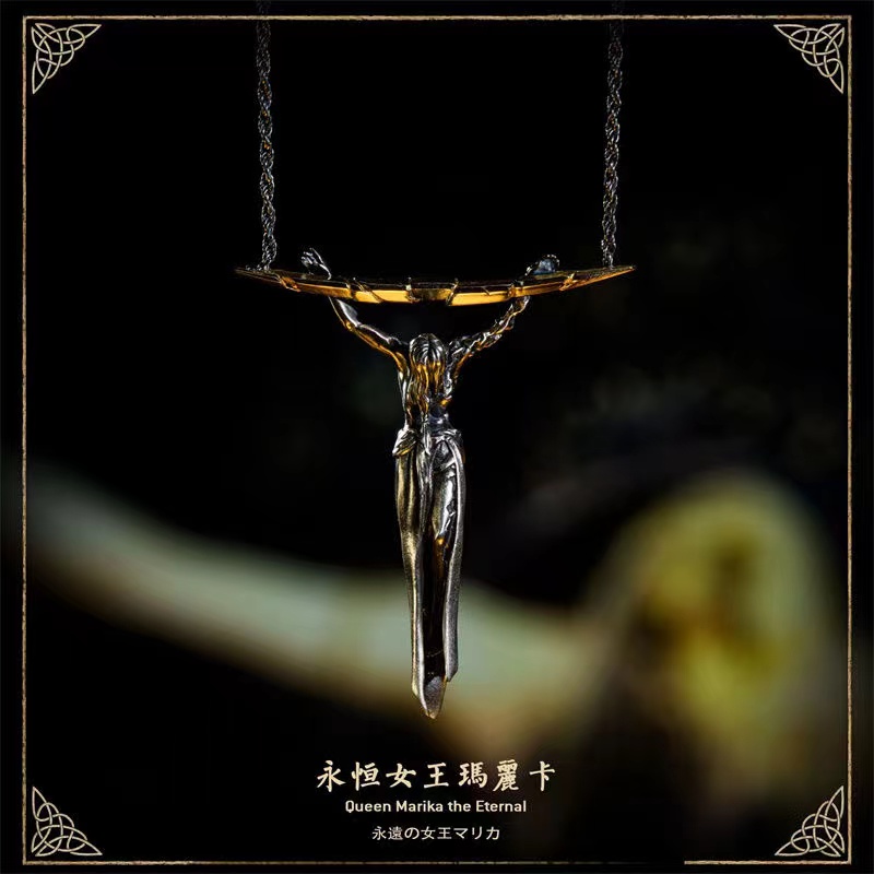 Star Forged Elden Ring Merchandise Eternal Queen Maria Pendant Necklace Accessories Gift for Friends