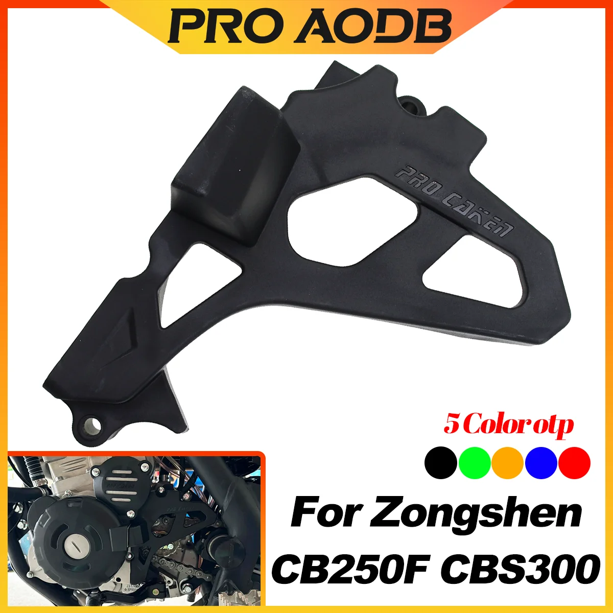 Motorfiets Motor Kleine Tandwiel Gear Beschermhoes Voor ZONGSHEN ZS172mm CB250-F ZS174mm CBS300 KAYO Modificatie Accessoires