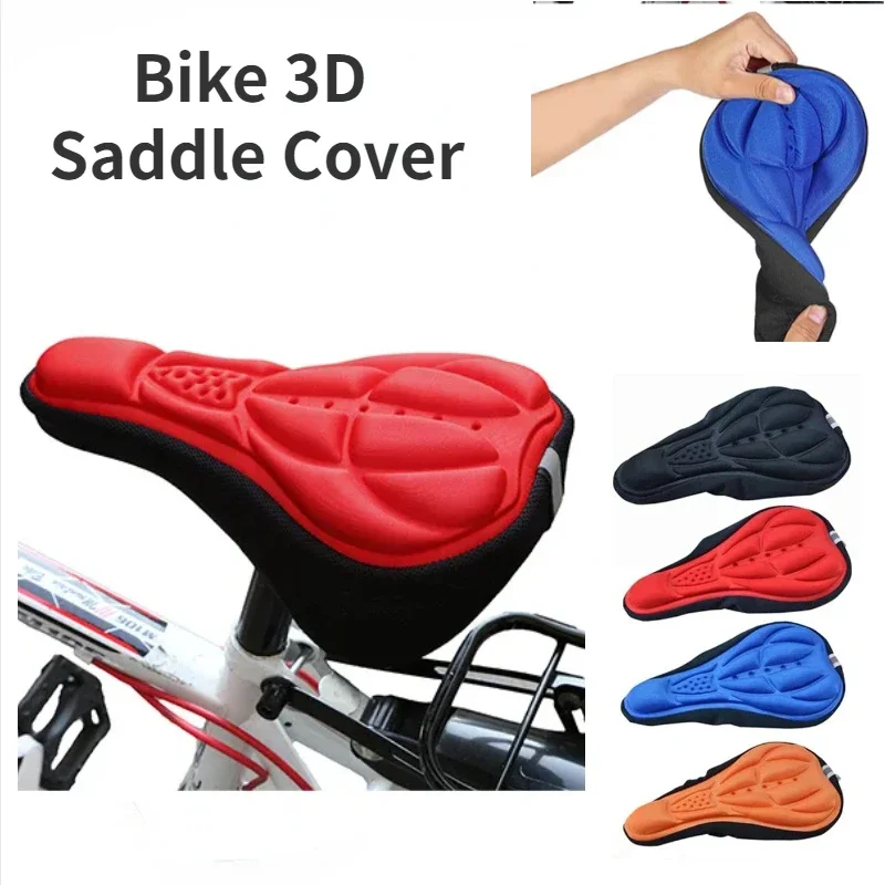 Coprisella per bicicletta MTB 3D Comodo cuscino per sedile in schiuma Sella traspirante Sedile super morbido Sella per ciclismo Accessori per bici