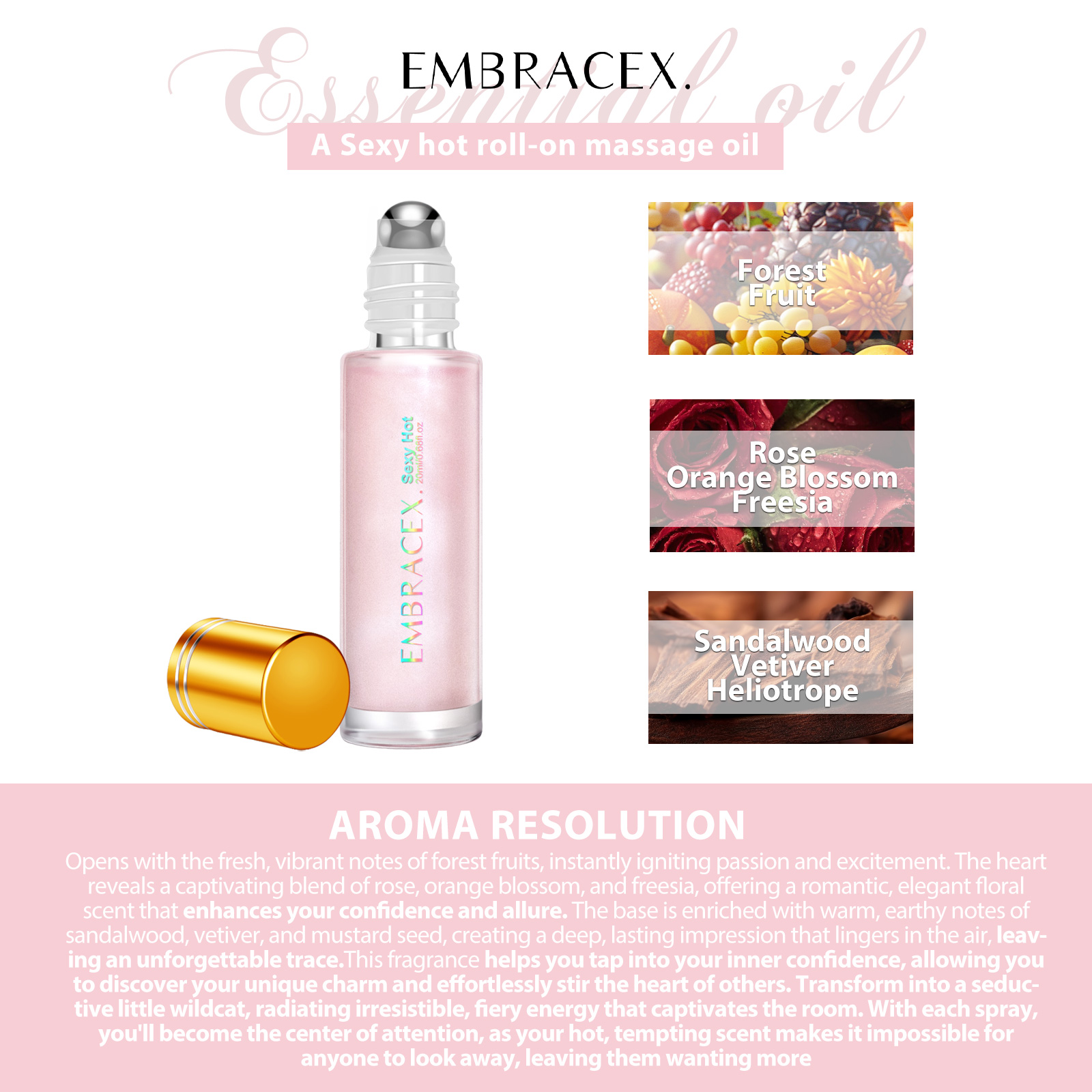 20ml Sexy Hot Perfume Essential Oils Roll on Perfume Fragrance Long Lasting Sexy little wildcat Fingernail Behind Ears Shoulder