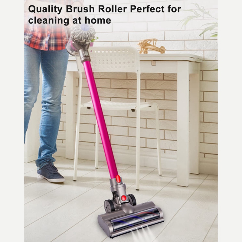 Turbo Điện Cơ Giới Bàn Chải Cho Dyson V7 V8 V10 V11 V15 Chổi Quét Bụi Đầu Có Đèn LED Cho Thảm Ngói sàn Cứng