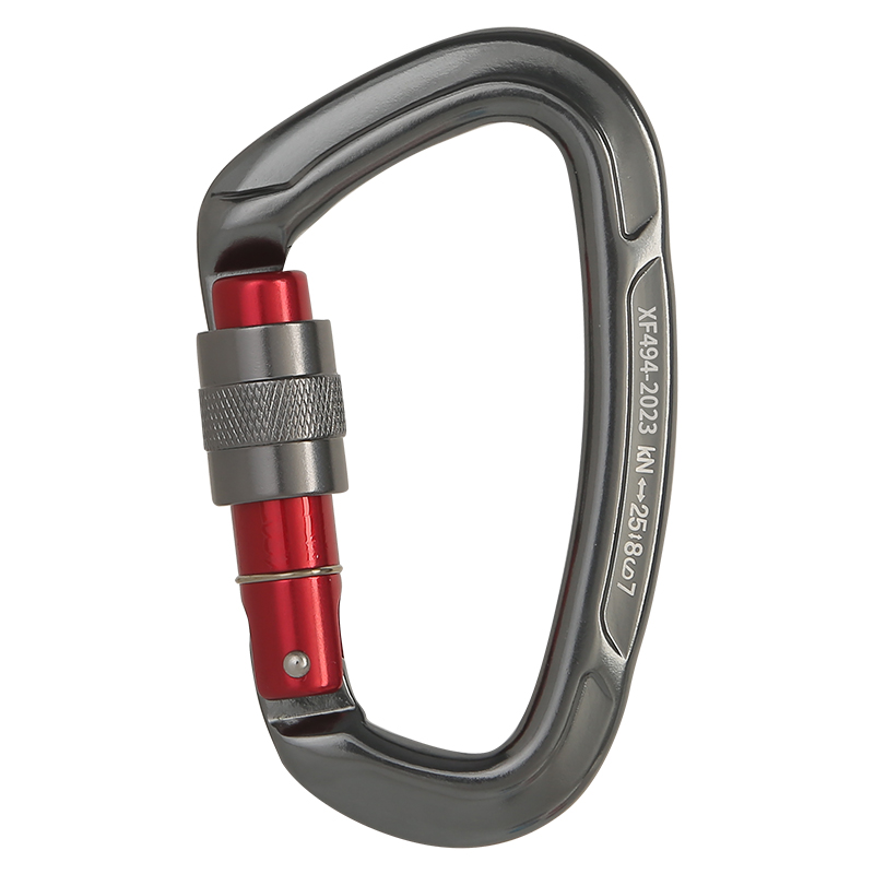 Ngoài Trời Chuyên Nghiệp Đá Móc Đa Năng 25kN Khóa D-Hình An Toàn Khóa Carabiner Chìa Khóa Ngoài Trời Dụng Cụ Thiết Bị