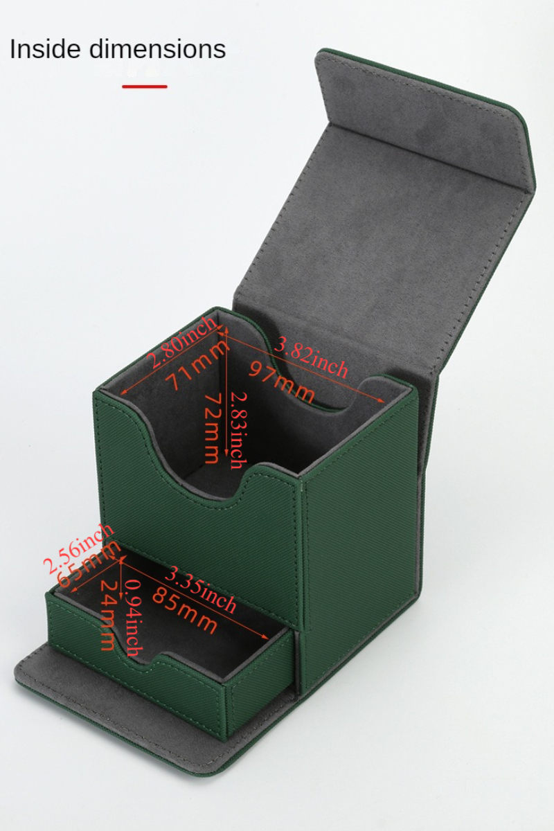 磁気クロージャー付きカードデッキケース,魔法のプロテクター,yuoh mtgスポーツカードと互換性,100個