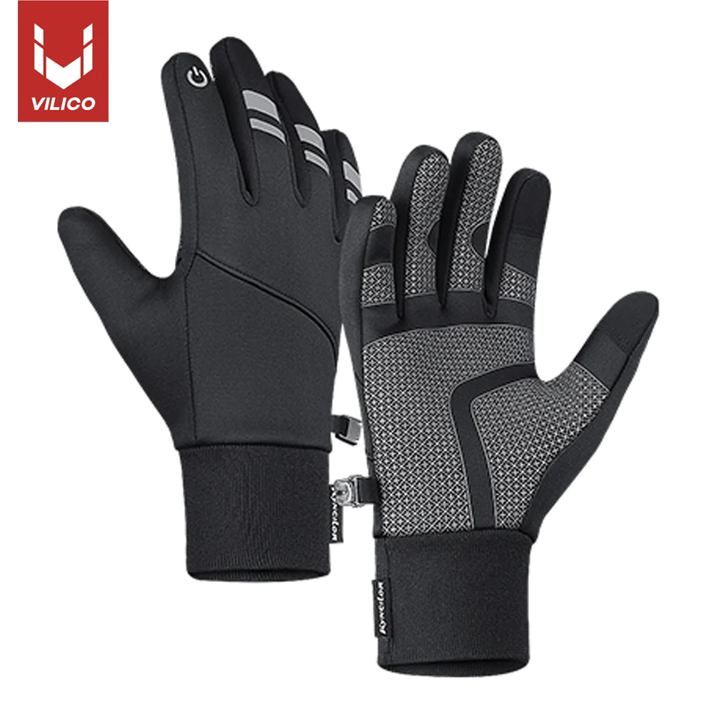 Outono inverno luvas de ciclismo à prova de choque antiderrapante à prova de vento quente touchscreen caminhadas ao ar livre esqui equitação luvas de moto masculino