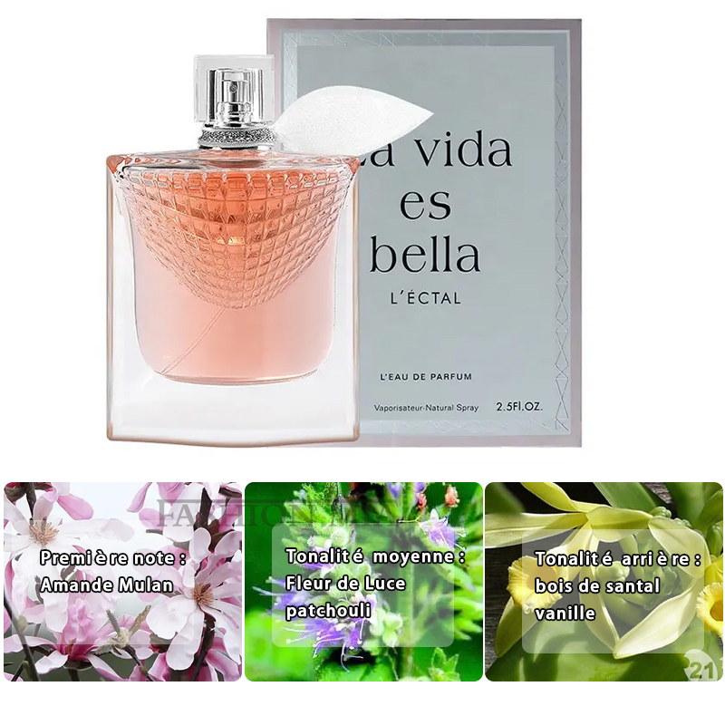 Sexuellement Original Belle Vie pour Femme, True Love Rose, sexuellement Durable, Frais, Naturel, Tempérament Romantique, 75ml