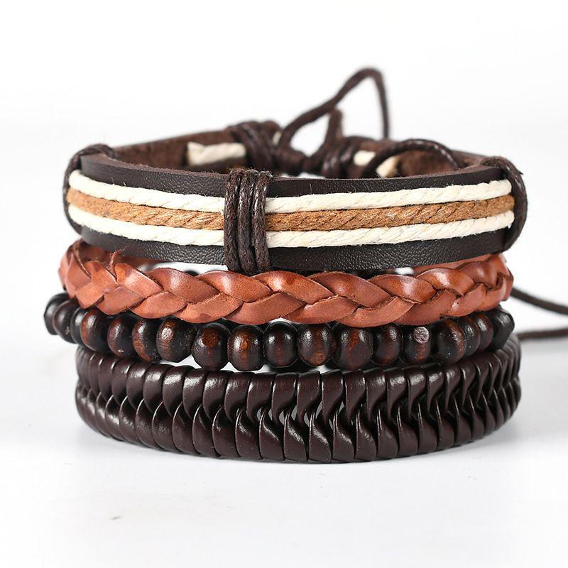 06 2024 Leather Braided Bracelet For Men
