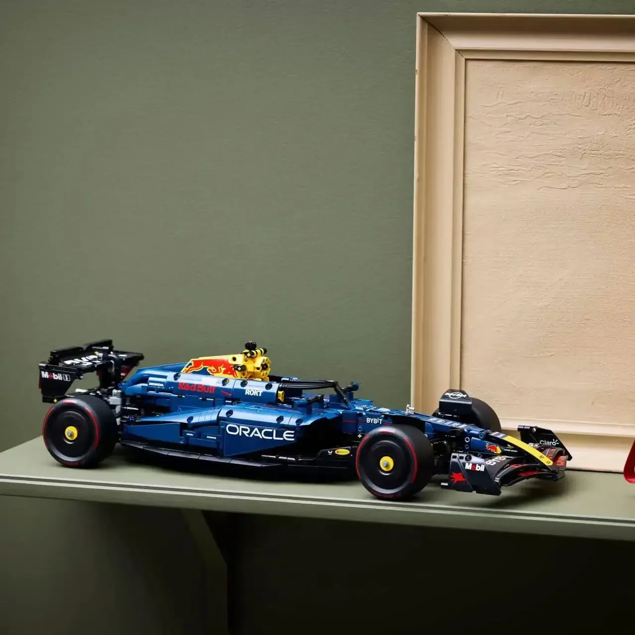 42077 42066 Racing Car Model Kit Mechanical Set Building Block Model ,Red And Blue Birthday Toy Gift Christmas Gift 1361 pcs