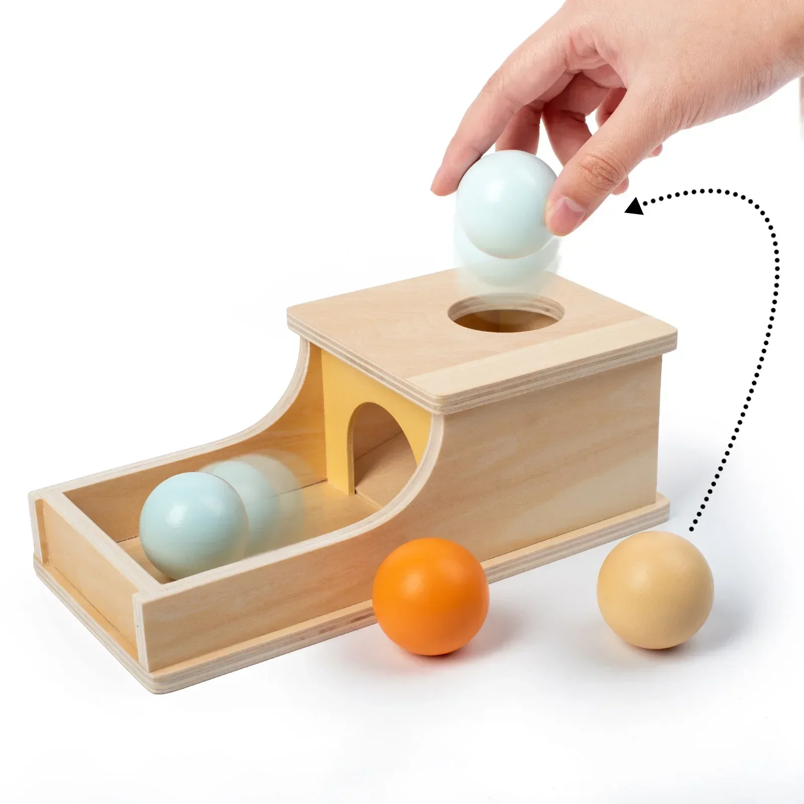 เด็กของเล่นเพื่อการศึกษาเด็ก Montessori วัตถุถาวรกล่องค้อนกล่อง Macaron ของเล่นไม้เหรียญสิ่งทอกลองกล่องลิ้นชัก
