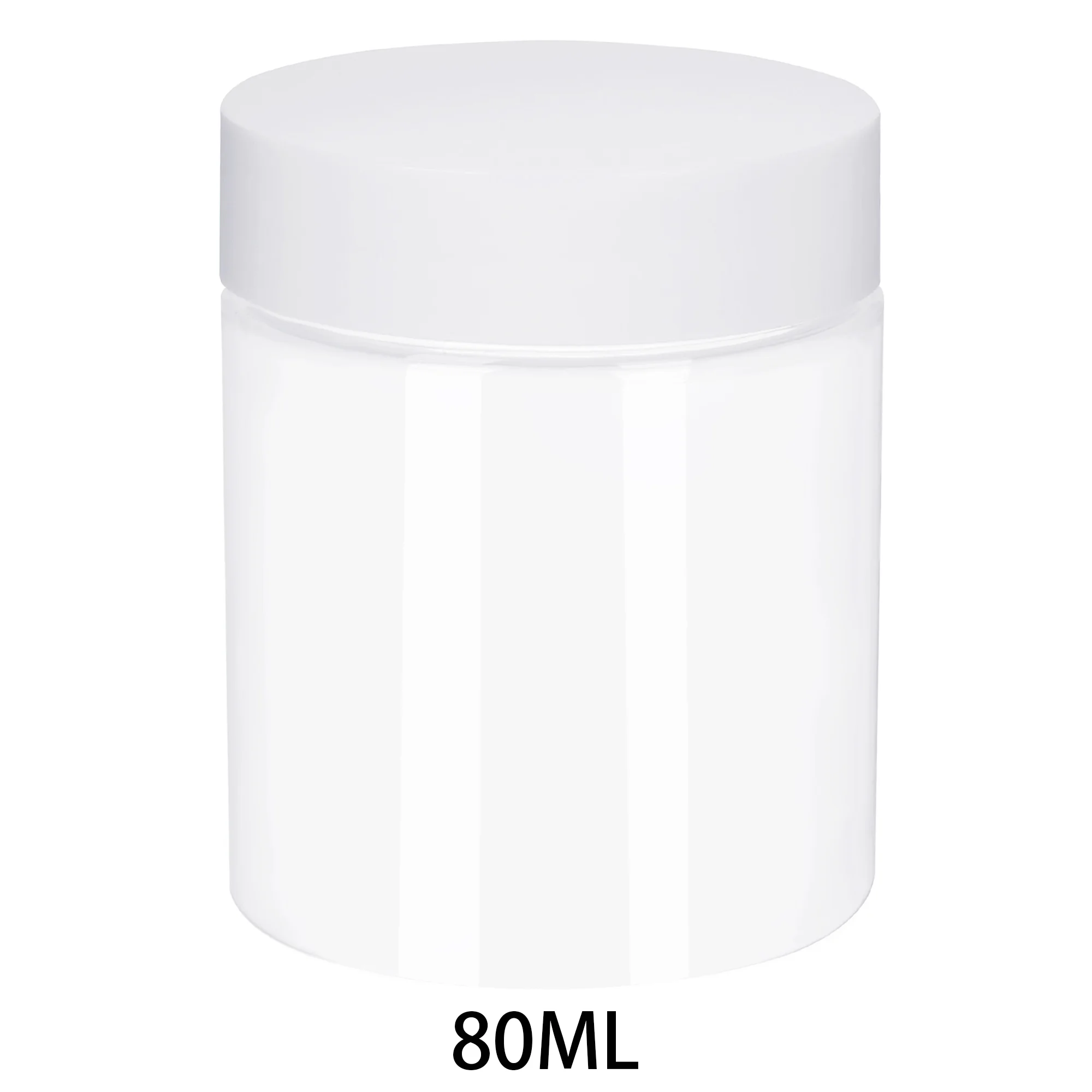 6pcs 30/40/50/60/80ml Empty Plastic Cosmetic Makeup Jar Pots Transparent Sample Bottles Eyeshadow Cream Lip Balm Container