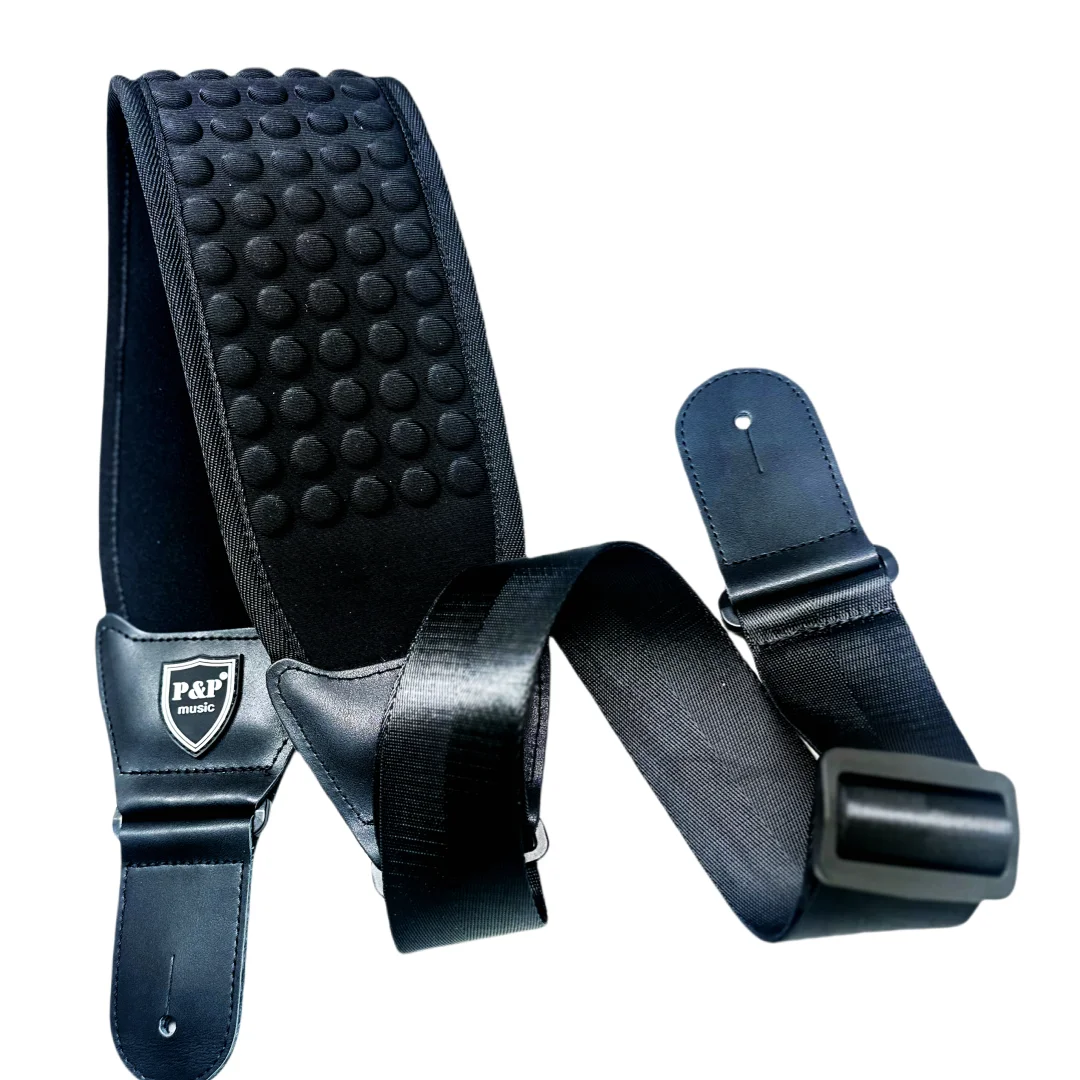P&P 3D ฟองน้ําสายกีตาร์เข็มขัด Breathable สบายปรับกีตาร์อะคูสติกเบาะสายรัดสายกีตาร์ไฟฟ้าเบสเข็มขัด