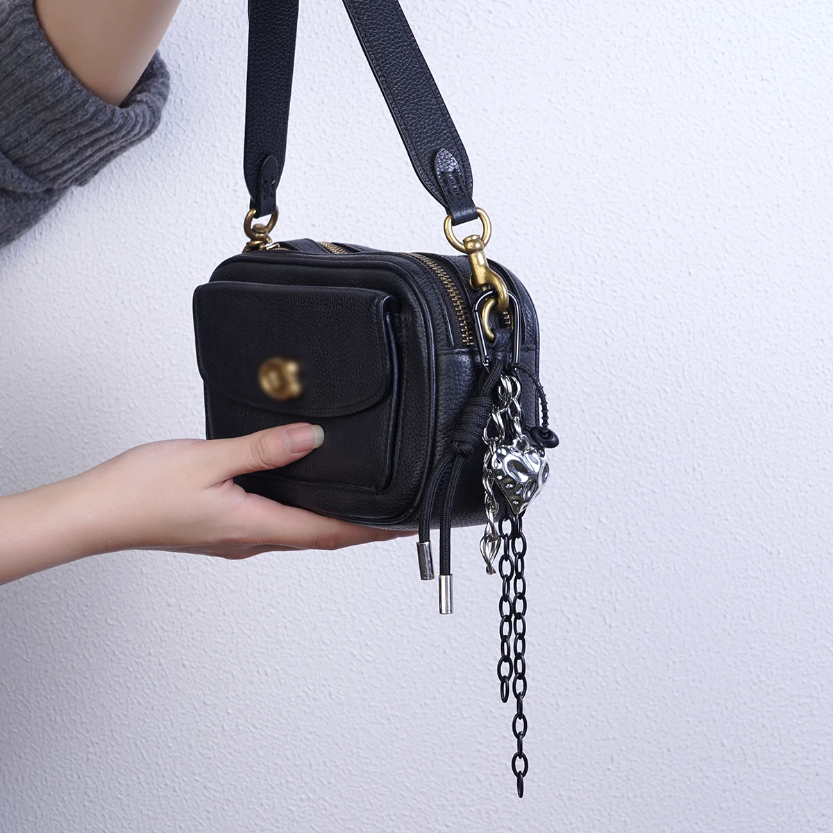 Y2k nova corda tecida chaveiro saco decoração pendurado chaveiro estilo coreano diy acrílico borboleta shapetassel caso de telefone saco encantos