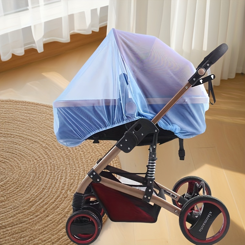 Kinderwagenklamboe - Volledige dekking, met dicht gaas voor verbeterde insectenbescherming, polyester kinderwagen muggen buitenuitrusting