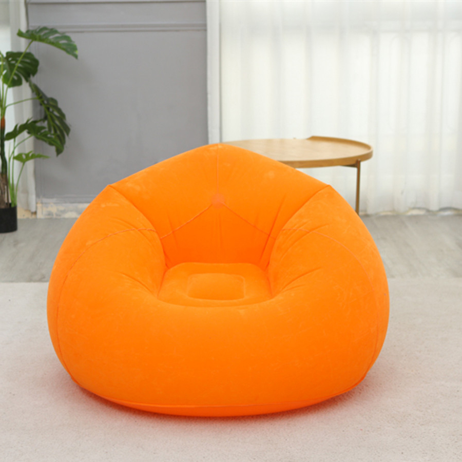 Sofá inflable con bolsa de frijol, sillón inflable plegable, fácil de llevar, suave y cómodo, adecuado para exteriores/indoo, 1 ud.