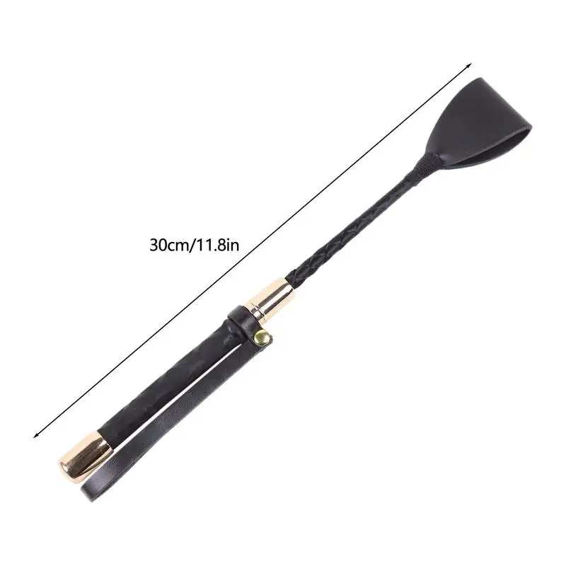 Riding Crop Whip With Anti-Slip Grip handle non slip PU Leather Horse Whip Spanking Pointer For Outdoor Safety Horse Riding