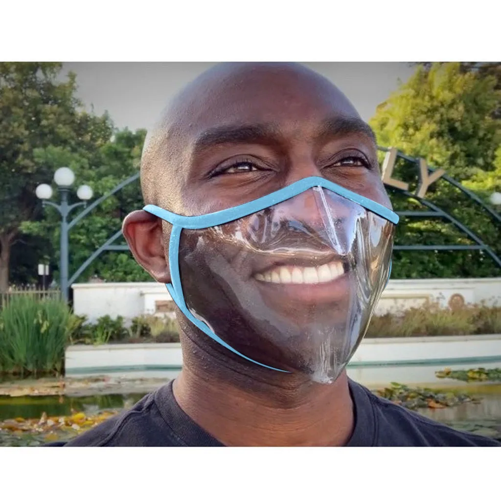 Fashionable Transparent Adult Mask With Clear Window Visible Expression For The Deaf And Hard Of Hearing Waterproof Comfort Mask