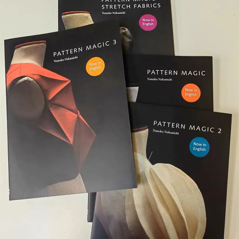 4 libros/juego de libro mágico con patrón de Tomoko, volumen 1-4, telas elásticas, diseño de corte de ropa, libro de enseñanza