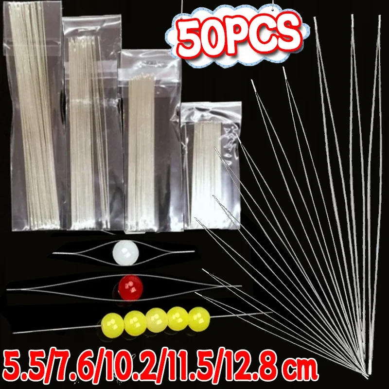 Beading Needles Pins Open Curved Big Eye Needle for Beads Bracelet DIY Jewelry Making Tools Handmade Craft Beaded Threading Pins