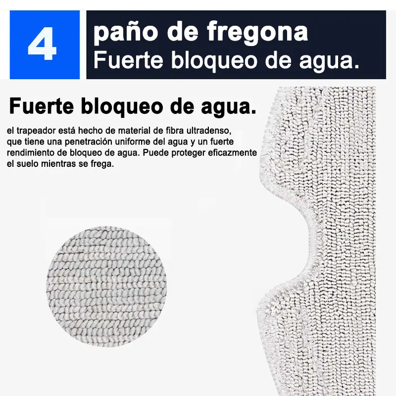 Filtro Hepa para Xiaomi Mijia1S,Roborock S5 Max,S6,S6 Pure,S6 MaxV,Mi Robot aspirador, mopa, rodillo, cepillo lateral, accesorios, Kit de piezas de repuesto