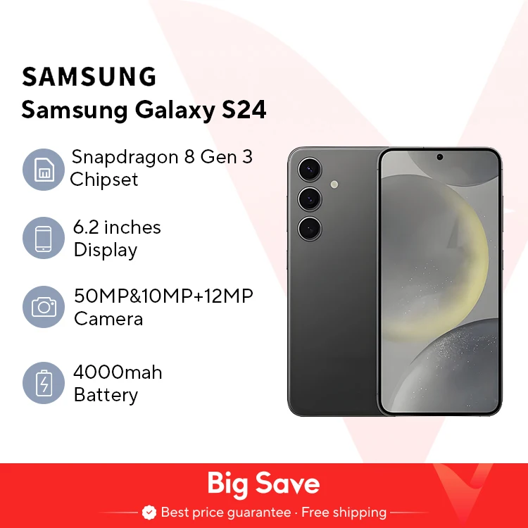 2024 Neues Samsung Galaxy S24 5G AI Smartphone Snapdragon 8 Gen 3 6,2" 120Hz AMOLED 2X Display 50MP Qual Kamera Handy 25W